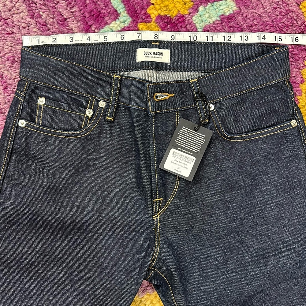 Buck Mason Selvedge, Modern Slim, MINT